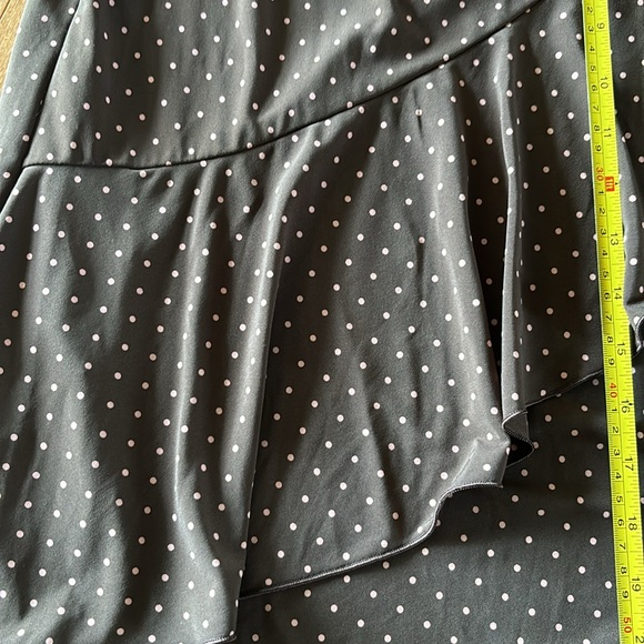 Cocoa brow with pink polka dots skirt BCBG Maxazria Sz Small - Picture 4 of 16